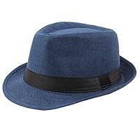 Algopix Similar Product 12 - Elegant Men Women Sun Hat Summer Fedora