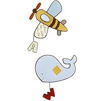 Algopix Similar Product 1 - Casey's ABC's Wall Plaque Set - Set of 2
