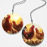 Algopix Similar Product 20 - Set of 2 Coordinating Chicken Farm