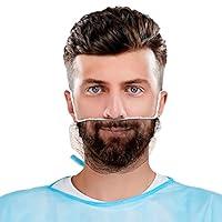 Algopix Similar Product 4 - ABC White Beard Nets for Men Food