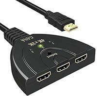 Algopix Similar Product 14 - HDMI Switch 4K GANA Gold Plated 3Port