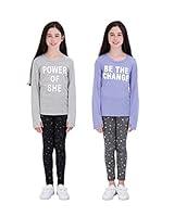 Algopix Similar Product 10 - Hind 4Piece Girls Athletic Leggings