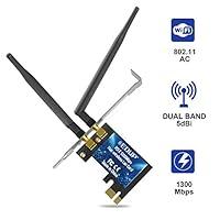 Algopix Similar Product 20 - Pci Express Wifi Card Ac1300 PCIe