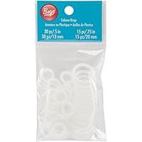 Algopix Similar Product 19 - Boye Cabone Rings (45 Pack).5"/.75"