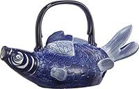 Algopix Similar Product 14 - Benzara Decorative Fish Teapot with