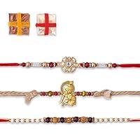 Algopix Similar Product 14 - IndoTribe Rakhi For Brother with Gift