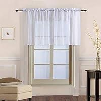 Algopix Similar Product 2 - WPKIRA Floral Embroidered Voile Sheer