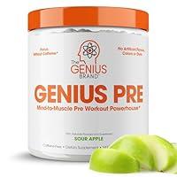 Algopix Similar Product 20 - Genius Pre Workout Powder Sour Apple 