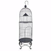 Algopix Similar Product 17 - House Style Economy Bird Cage, Black
