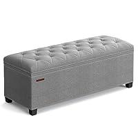 Algopix Similar Product 17 - SONGMICS Storage Ottoman Bench