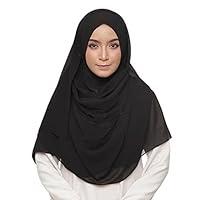 Algopix Similar Product 13 - LMVERNA Chiffon Scarf Plain Thick
