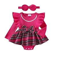 Algopix Similar Product 13 - My First Christmas Baby Girl Outfit