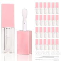 Algopix Similar Product 9 - 24pcs 5ml Empty square pink lipgloss