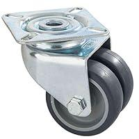 Algopix Similar Product 4 - Double Castor 5 cm Platinum ScrewOn 6