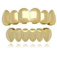 Algopix Similar Product 16 - LuReen 14k Gold Teeth Grillz for Men