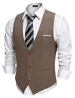 Algopix Similar Product 4 - COOFANDY Mens Slim Fit Vests Casual