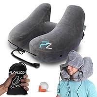 Algopix Similar Product 3 - FLOWZOOM AIR Travel Pillow Grey EU