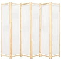 Algopix Similar Product 1 - vidaXL 6Panel Room Divider Cream