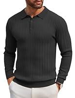 Algopix Similar Product 14 - COOFANDY Mens Knit Polo Shirts Long