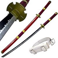 Algopix Similar Product 2 - ZLFA Cosplay Anime Roronoa Zoro Sword 