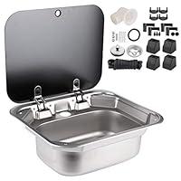 Algopix Similar Product 1 - Rv Stainless Steel Sink Qiilu Square