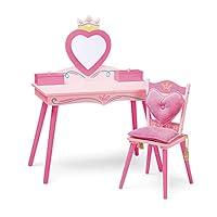 Algopix Similar Product 10 - Wildkin Kids Princess Wooden Vanity and