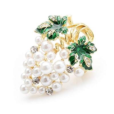 Women Enamel Camellia Pearl Brooches  Brooch, Pearl brooch, Pearl jewelry  wedding