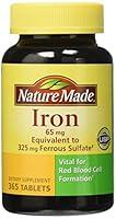 Algopix Similar Product 9 - Nature Made Iron 65 mg, 365 Tablets