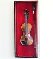 Algopix Similar Product 7 - Violin Display Case Cabinet Wall Rack