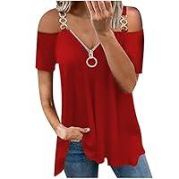 Algopix Similar Product 12 - Casual Summer Top for WomenZipper
