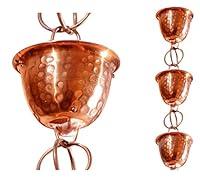 Algopix Similar Product 17 - Monarch Rain Chains 26558 Pure Copper