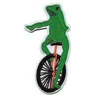 Algopix Similar Product 1 - Its Dat Boi Frog Patch Unicycle Meme