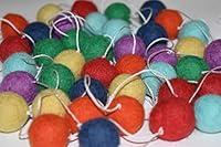 Algopix Similar Product 12 - 100 Wool Felt Ball Garland  Pom Pom