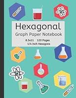 Algopix Similar Product 2 - Hexagonal Graph Paper Notebook