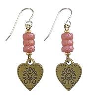 Algopix Similar Product 12 - Antique Brass Bronze Heart Dangle