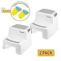 Algopix Similar Product 14 - 2 Step Stool for Kids 2 Pack