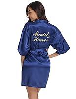 Algopix Similar Product 6 - Vlazom Womens Satin Robe Short Kimono