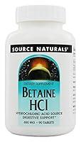 Algopix Similar Product 9 - Source Naturals  Betaine Hcl 90