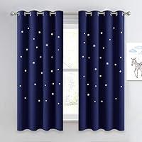 Algopix Similar Product 6 - NICETOWN Children Blue Blackout Curtain