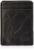 Algopix Similar Product 13 - Fossil Mens Neel Leather Magnetic Card
