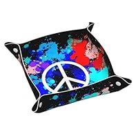 Algopix Similar Product 12 - Colorful Paint Splatter Faux Leather