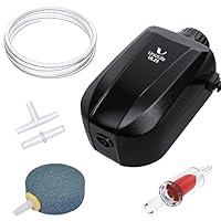 Algopix Similar Product 2 - Uniclife Aquarium Air Pump Adjustable