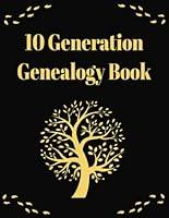 Algopix Similar Product 14 - 10 Generation Genealogy Book Blank