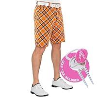 Algopix Similar Product 7 - Royal  Awesome Tangerine Tartan Golf