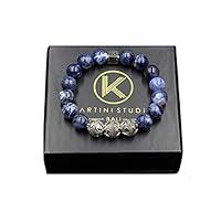 Algopix Similar Product 2 - Mens Sodalite Bracelet Sodalite and