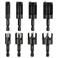 Algopix Similar Product 10 - Rocaris 8 Pack Wood Plug Cutter Drill