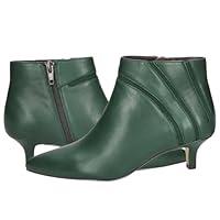 Algopix Similar Product 3 - MOOMMO Women Green Low Kitten Heel