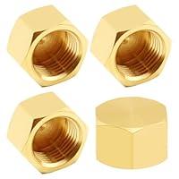 Algopix Similar Product 14 - Uenede 4PCS Brass 12 Inch NPT Caps