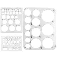 Algopix Similar Product 19 - 3 Pcs Circle Template Round Stencil for