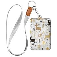 Algopix Similar Product 18 - Christmas Reindeer Id Lanyard Badge